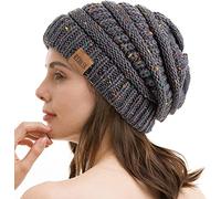 REDESS Slouchy Beanie Hat para Hombres y Mujeres Winter Warm Chunky Soft Oversized Gorro de Punto de Cable