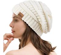 REDESS Slouchy Beanie Hat para Hombres y Mujeres Winter Warm Chunky Soft Oversized Gorro de Punto de Cable