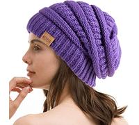 REDESS Slouchy Beanie Hat para Hombres y Mujeres Winter Warm Chunky Soft Oversized Gorro de Punto de Cable