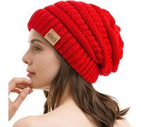 REDESS Slouchy Beanie Hat para Hombres y Mujeres Winter Warm Chunky Soft Oversized Gorro de Punto de Cable
