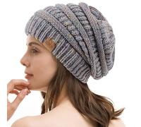 REDESS Slouchy Beanie Hat para Hombres y Mujeres Winter Warm Chunky Soft Oversized Gorro de Punto de Cable