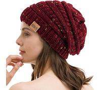 REDESS Slouchy Beanie Hat para Hombres y Mujeres Winter Warm Chunky Soft Oversized Gorro de Punto de Cable