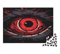 RedEyeArt-GothicHorrorStyle 1000 Piece for Adults & Kids Red Eye with Black Veins Fun Present & Activity for Home & Wall Decor 38x26cm/1000pcs