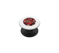 RedEyes Creepy Red Eyeball Horror Pattern Spooky All-Seeing PopSockets PopGrip Adhesivo