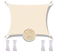 Redfire Toldo con Protección Solar 4X5M, Proteccion Solar Vela de Sombra Toldo Parasol Varios Tamaños Incluyendo Cuerda de Sujeción Rayos UV Resistente para Patio Blanquecino