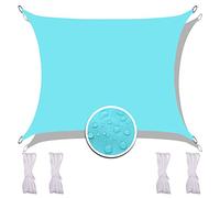 Redfire Toldo Cuadrado Impermeable 3.6X3.6M, Multifunción Vela de Sombra Cuadrada Corredero Varios Tamaños Incluyendo Cuerda de Sujeción Rayos UV Resistente para Patio Trasero Azul