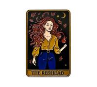 Redhead Revolution Pin - Diseño de musa de pelo llameado "The Redhead" | Bonito accesorio para chaquetas, bolsos y regalos