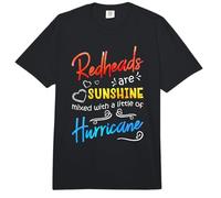Redheads Are Sunshine Mixed with A Little Hurricane - Funny Comfort Colors Adult Heavyweight T-Shirt
