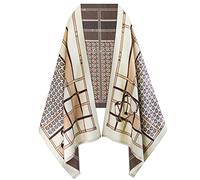 REDHOM Women's Fashion Scarf Shawls and Wraps, Soft Large Blanket Pashmina for Fall Winter with Gorgeous Color Valentine's Day gift Brown