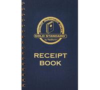 Rediform estándar de oro papel autocopiante dinero libro de recibos, 8,5 x 5,5 juegos por libro (8l829)