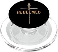 Redimido Cruz Uñas Fe en Dios Jesús Christian Vintage PopSockets PopGrip para MagSafe