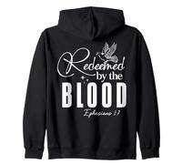 Redimido por la Sangre Efesios 1:7 Mensaje Inspirador Sudadera con Capucha