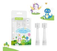 ReDISEN Recambios Cepillos Compatible con Seago, Cepillos de Repuesto para Niños, 2 Cabezales Cilíndricos de 360° sin Ranuras, para SG-513 / SG-831 / SG-977 / RD-2113