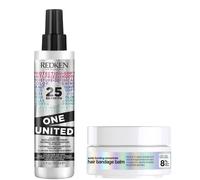 Redken Acidic Bonding Concentrate Hair Bandage Balm 75ml & Redken One United Multi-Benefit Treatment Spray 150ml Bundle