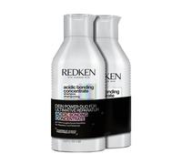 Redken Set de cuidado XL para protección contra la pérdida de color, fórmula concentrada todo en uno, para más brillo y suavidad, champú concentrado de unión ácida de 500 ml y acondicionador de 500 ml