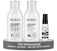 Redken - Concentrado aglutinante de ácido rutinario - Champú 300 ml + Champú 300 ml + One United Mini 30 ml