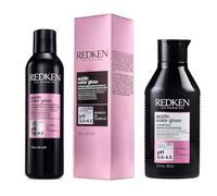 Redken DUO Acondicionador de brillo de color ácido de 300 ml y tratamiento de brillo de vidrio de 250 ml