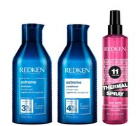 Redken Extreme Shampoo and Conditioner For Damaged Hair with Thermal Spray Heat Protector