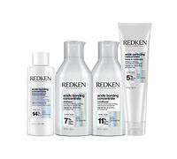 Redken Rutina ABC para Reparación profunda, Tratamiento Intensivo, Champú y Acondicionador sin Sulfatos y Tratamiento Sin Aclarado Leave-in, Acidic Bonding Concentrate, 125 ml+300 ml+300 ml+150 ml