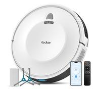 Redkey E6 Robot Aspirador con 7000 Pa, Navegación Dinámica, hasta 140 Min de Autonomía, Aspiradora Robot con Estación de Carga, Mando a Distancia y App, Ideal para Mascotas, Alfombras, Suelos Duros