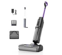 Redkey W15 Aspirador Vertical Fregona Sin Cable Agua, Aspirador Barredor 3 en 1, Potente Absorción de Agua y Polvo, Placa Única de 6mm, 35min Larga Autonomía, Pantalla LED, Limpieza Automática