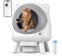 Redkey X1 Arenero Gatos Autolimpiable, 95L Arenero Eléctrico Automático para Gatos, Eliminación de Olores, Control App, Compatible con Todo Tipo de Arena, para Hogares con Múltiples Gatos (Blanco)