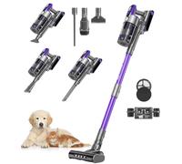 Redkey X18 Aspiradora sin Cable 60KPa/650W/80Mins, 8 en 1 Aspiradora Inalámbrico de Pantalla Tactl LED Modo Automatico Inteligente Autocargable, Autoportante para Suelos/Alfombras/Pelo de Animales