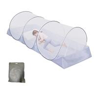 REDKNOT Mosquitera plegable de 190 x 90 x 90 cm, plegable, rápida y portátil, tienda de campaña gruesa con cremallera para cama, literas, viajes, camping al aire libre, hoteles