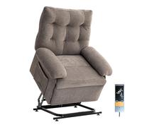 Redlife Sillón Levanta Personas con 3 Motores, Sillón Relax reclinable Eléctrico,butaca reclinable,Sillón Relax con Función Auto-Ayuda, Reclinación Eléctrica,para Personas Mayores (Marrón)