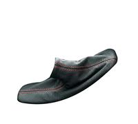 RedlineGoods Funda para Freno de Mano Compatible con Ford Probe 1989-92 Cuero Negro Perforado Costura ROJA