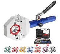 REDLOONG Herramienta de crimpado de manguera hidráulica con troqueles, herramienta de crimpado de manguera hidráulica de mano, Hydra-Krimp 71500, kit de crimpadora manual de manguera de aire