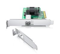 REDLUX Tarjeta de red PCI-e de 10 GB (NIC) con chip Intel 82599EN, puerto SFP+ único, comparable con Intel X520-DA1, PCIE 2.0 X8, compatible con Windows/Windows Server/Linux/Vmware Esxi