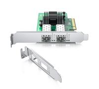 REDLUX Tarjeta de red PCI-e de 10 GB (NIC) con chip Intel 82599ES, puerto SFP+ dual, comparado con Intel X520-DA2, PCIE 2.0 X8, compatible con Windows/Windows Server/Linux/Vmware Esxi