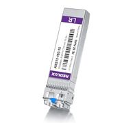REDLUX Transceptor SFP+ LR 10G, SMF de 1310 nm, conector LC dual, hasta 10 KM, módulo de fibra 10GBase-LR, compatible con Cisco SFP-10G-LR, Meraki MA-SFP-10GB-LR, Ubiquiti UF-SM-10G, Mikrotik, Netgear