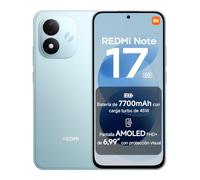 REDMI Note 17 5G, Smartphone 6+128GB, Turquesa Cielo, batería de 7700mAh | Snapdragon® 4 Gen 4, carga turbo 45 W, AMOLED FHD+ 6,99" con protección ocular, HyperOS, IP65, cámara 50 MP