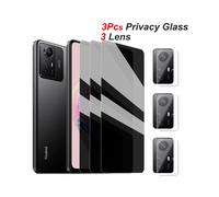(RedmiNote12 Pro Plus3 Vidrio de privacidad 3 lentes) Redmi Note 12s Vidrio antiespía Xiaomi Redmi Note 12 Pro