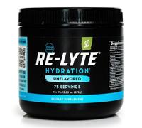 REDMOND Re-Lyte HYDRATION Drink Mix SIN SABOR GRANDE, lata de 375 g - Electrolitos en polvo, sin azúcar, con auténtica sal Redmond Real Salt y más de 60 minerales y oligoelementos esenciales