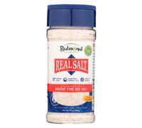 REDMOND Real Salt FINE Sal, salero de 283 g: sal de mesa natural de grano medio procedente de un antiguo mar primitivo en Utah, rica en minerales.
