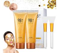 Rednow Gold Foil Peel-Off Mask Gold Peel Off Máscara facial antiarrugas 98,4% Golden Peel Off Mask, mascarilla antienvejecimiento dorada para hidratar, eliminar los puntos negros