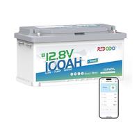 Redodo 12V 100Ah H190 Bateria Litio con Bluetooth 1280Wh Batería LiFePO4 con BMS 100A 189mm de Altura Protección de Baja Temperatura para Autocaravanas/Barco/Cabaña Off-Grid/Emergencia Doméstica