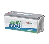 Redodo 24V 100Ah Bateria Litio,Bateria LiFePO4,4000+ Ciclo Profundo, Integrado 100A BMS, Potencia Máxima de Carga 2560W,para Fuera de la Red Caravana Sistemas de Respaldo