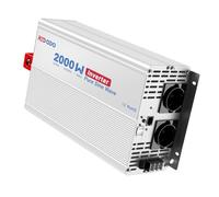 Redodo Inversor Onda Sinusoidal Pura 2000W 2V DC a 230V AC Convertidor para Camping,Inversor Energía Solar con 2xSalidas de CA,Pantalla de Monitorización con Visualización de Estado en Tiempo Real