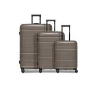 Redolz Essentials 11 4 ruedas Juego de maletas 3 piezas con pliegue de expansión gris