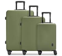 REDOLZ Artículos comunes Essentials 09, Verde Oliva, Koffer M (67 cm), Carro rígido con Ruedas giratorias