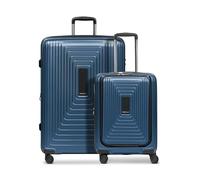 Redolz Juego de maletas Essentials 14 de 4 ruedas Compartimento para portátil de 2 piezas con pliegue extensible azul