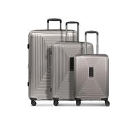 REDOLZ Artículos comunes Essentials 14, gris café metálico, 3-Set+, Carro rígido con ruedas giratorias