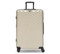 REDOLZ Artículos comunes Essentials 18, Greige Shiny, Koffer L (76 cm) erweiterbar, Carro rígido L con ruedas giratorias