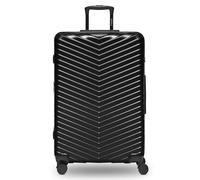 REDOLZ Artículos comunes Essentials 18, negro brillante, Koffer L (76 cm) erweiterbar, Carro rígido L con ruedas giratorias