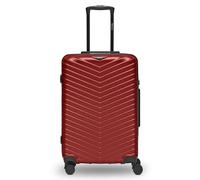 REDOLZ Artículos comunes Essentials 18, rojo brillante, Koffer M (66 cm) erweiterbar, Carro rígido M con ruedas giratorias