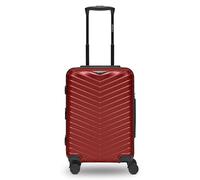 REDOLZ Artículos comunes Essentials 18, rojo brillante, Koffer S (55 cm) erweiterbar, Carrito rígido S con ruedas giratorias